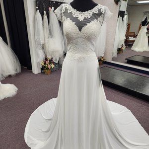 Bonny 6805 Ivory Size 6 Bridal Gown/Wedding Dress